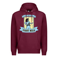 Burgundy fight milk classic Premium Hoodie - DesigneFamous