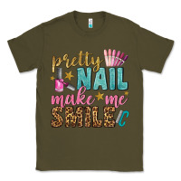 Army Green pretty nail make me smile bbs Classic Tee - BundleAndBundleShop
