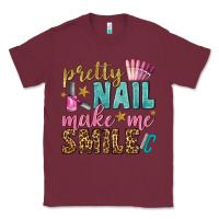 Burgundy pretty nail make me smile bbs Classic Tee - BundleAndBundleShop