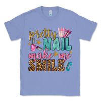 Colony Blue pretty nail make me smile bbs Classic Tee - BundleAndBundleShop