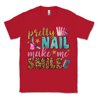 Red pretty nail make me smile bbs Classic Tee - BundleAndBundleShop