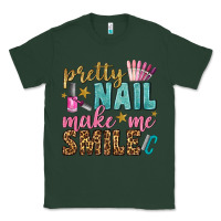 Sports Green pretty nail make me smile bbs Classic Tee - BundleAndBundleShop