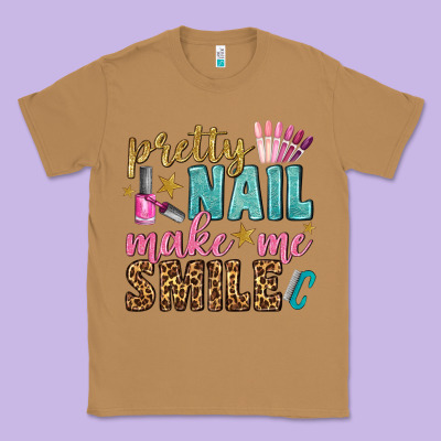 Pretty Nail Make Me Smile Bbs Classic Tee Designed By Bundleandbundleshop