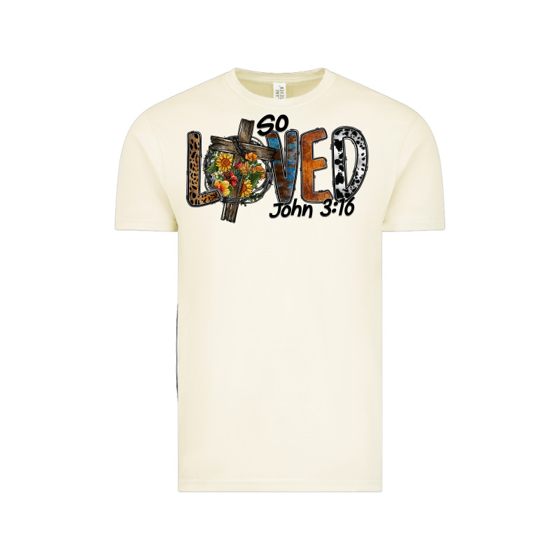 So Loved Jhon 3.16 Vintage Tee by SublimationCraftShop | Teevron