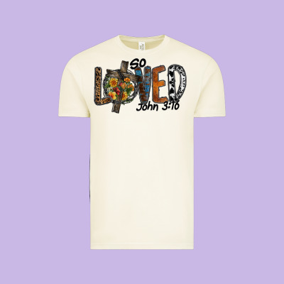 So Loved Jhon 3.16 Vintage Tee Designed By Sublimationcraftshop