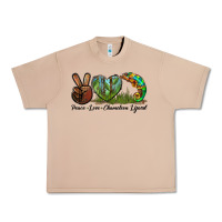 Burro Peace Love Chameleon Lizard Urban Heavy Tee - LillyAllenDesigns