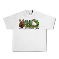 Lunar Rock Peace Love Chameleon Lizard Urban Heavy Tee - LillyAllenDesigns