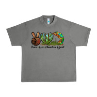 Tornado Peace Love Chameleon Lizard Urban Heavy Tee - LillyAllenDesigns