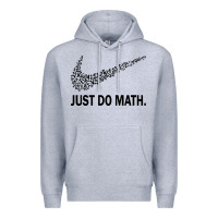 Heather Grey just do math Premium Hoodie - DesigneFamous