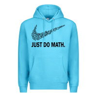 Ocean Blue just do math Premium Hoodie - DesigneFamous