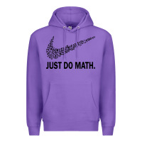 Purple just do math Premium Hoodie - DesigneFamous