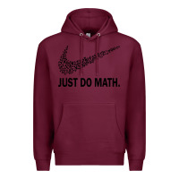 Burgundy just do math Premium Hoodie - DesigneFamous