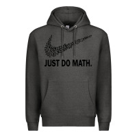 Charcoal Heather just do math Premium Hoodie - DesigneFamous