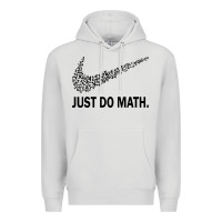 Dove Grey just do math Premium Hoodie - DesigneFamous