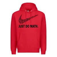 Red just do math Premium Hoodie - DesigneFamous