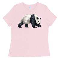 Bubblegum Pink walking panda Ladies Tee - LillyAllenDesigns