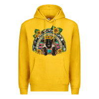 Lemon suffolk ewe front sunflowers rainbow Premium Hoodie - BarkalooDesign