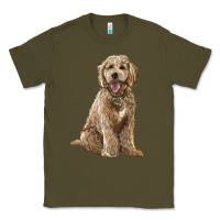 Army Green goldendoodle Classic Tee - BarkalooDesign