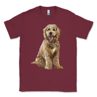 Burgundy goldendoodle Classic Tee - BarkalooDesign