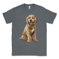 Charcoal Heather goldendoodle Classic Tee - BarkalooDesign