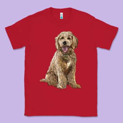 Goldendoodle Classic Tee Designed By Barkaloodesign