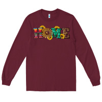 Burgundy western home wind wheel Long Sleeve Tee - Artiststas