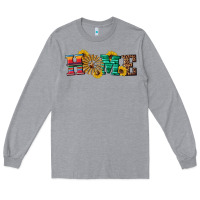 Heather Grey western home wind wheel Long Sleeve Tee - Artiststas