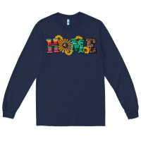 Navy western home wind wheel Long Sleeve Tee - Artiststas
