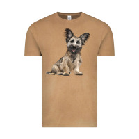 Vintage Camel Skye Terrier Dog Illustrations Vintage Tee - LillyAllenDesigns