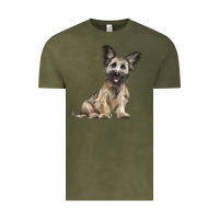 Vintage Olive Skye Terrier Dog Illustrations Vintage Tee - LillyAllenDesigns