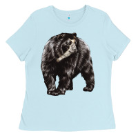 Baby Blue Spectacled Bear Ladies Tee - LillyAllenDesigns