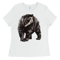 White Spectacled Bear Ladies Tee - LillyAllenDesigns