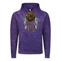Cloud Purple bear  native dreamcatcher Vintage Hoodie - BarkalooDesign