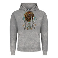 Cloud Rock bear  native dreamcatcher Vintage Hoodie - BarkalooDesign