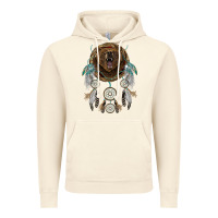 Vintage Artic bear  native dreamcatcher Vintage Hoodie - BarkalooDesign