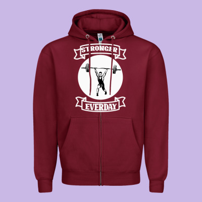 Stronger Everday Zipper Hoodie Designed By Bettercallsaul