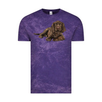Cloud Purple Sussex Spaniels llustrations Vintage Tee - LillyAllenDesigns