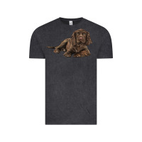 Vintage Black Sussex Spaniels llustrations Vintage Tee - LillyAllenDesigns