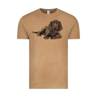 Vintage Camel Sussex Spaniels llustrations Vintage Tee - LillyAllenDesigns