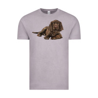 Vintage Zinc Sussex Spaniels llustrations Vintage Tee - LillyAllenDesigns