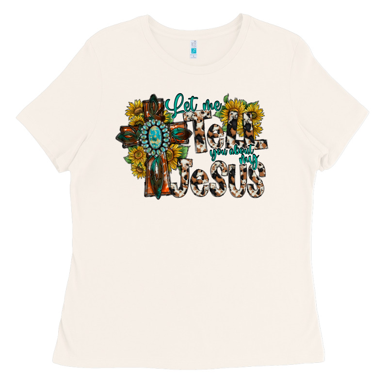 Let Me Tell You About My Jesus Ladies Tee by RacoonDesign | Teevron