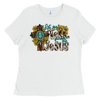 White let me tell you about my jesus Ladies Tee - RacoonDesign