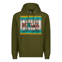 Army Green western turquoise mama Premium Hoodie - BarkalooDesign