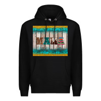 Black western turquoise mama Premium Hoodie - BarkalooDesign