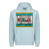 Blue Mist western turquoise mama Premium Hoodie - BarkalooDesign