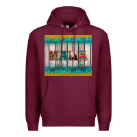 Burgundy western turquoise mama Premium Hoodie - BarkalooDesign