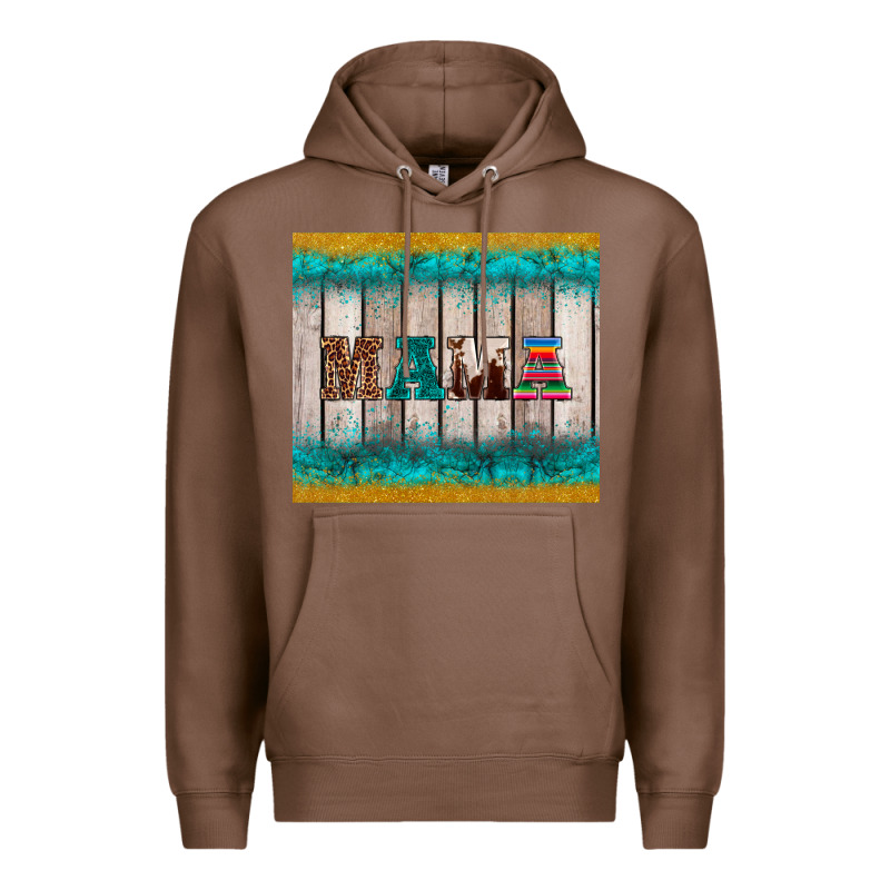 Western Turquoise Mama Premium Hoodie by BarkalooDesign | Teevron