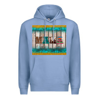 Colony Blue western turquoise mama Premium Hoodie - BarkalooDesign