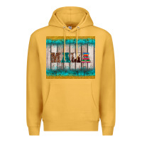 Mustard western turquoise mama Premium Hoodie - BarkalooDesign