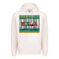 Pale Pink western turquoise mama Premium Hoodie - BarkalooDesign